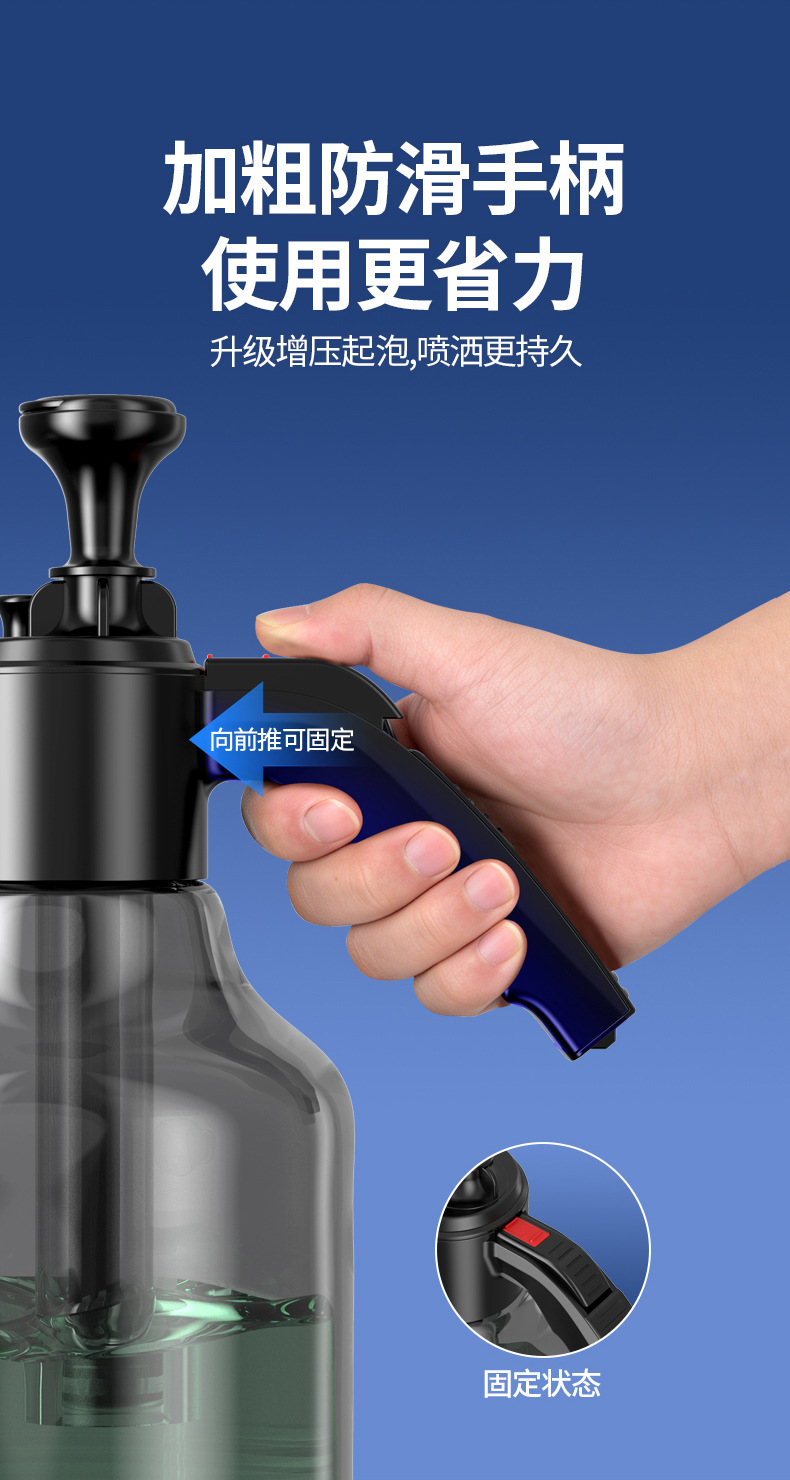 Car Wash Foam Spray Bottle, Fan-Shaped Spray Bottle, Air Pressure Foam Pot, High-Pressure Explosion-Proof Multi-Functional Car Water Spray Foamer