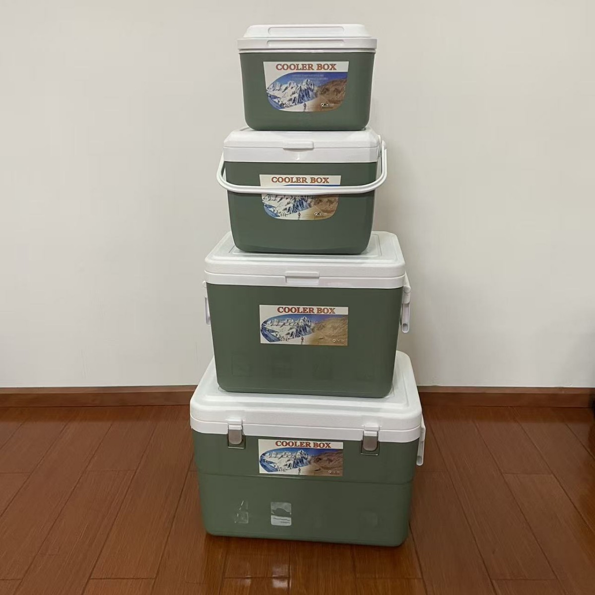 Tres piezas, Cuatro piezas, cinco piezas, traje de transporte de cadena de frío, caja de mantenimiento fresco portátil, caja de almacenamiento en frío, puesto al aire libre, hogar