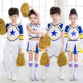 儿童啦啦操演出服六一小学生运动会开幕式团体舞蹈服拉拉队爵士舞