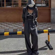 韩国女装东大门高货时尚连帽卫衣套装