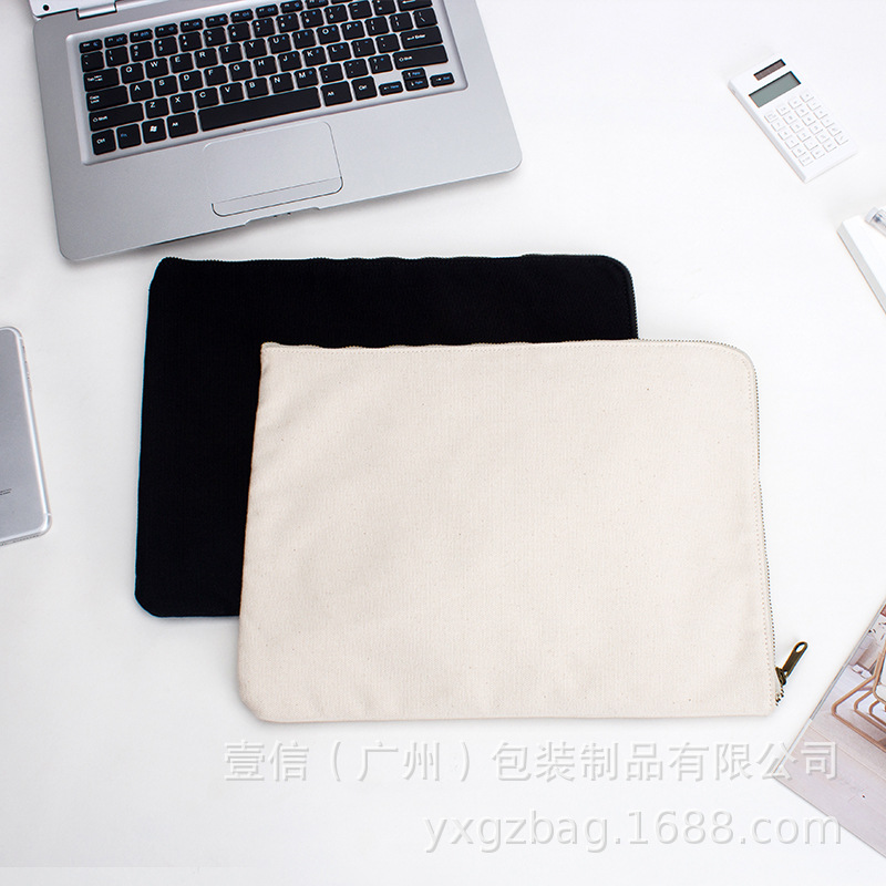 广州厂家创意拉链包 棉布袋定 做帆布袋定 制logo手提帆布袋