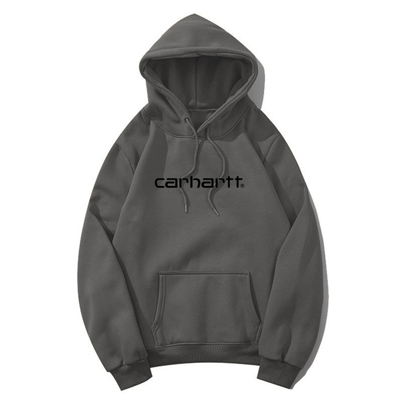 European and American Trendy Brand Carhartt Classic Letter-Printed Loose-Fitting Hooded Fleece Sweatshirt for Men and Women European and American Trendy Brand Carhartt Classic Letter-Printed Loose-Fitting Hooded Fleece Sweatshirt for Men and Women