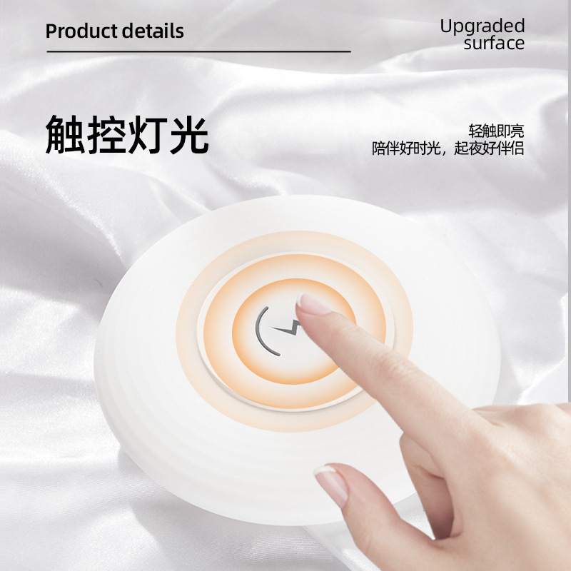 New private model movable desktop night light LED for Huawei charging treasure mobile phone wireless charger wholesale