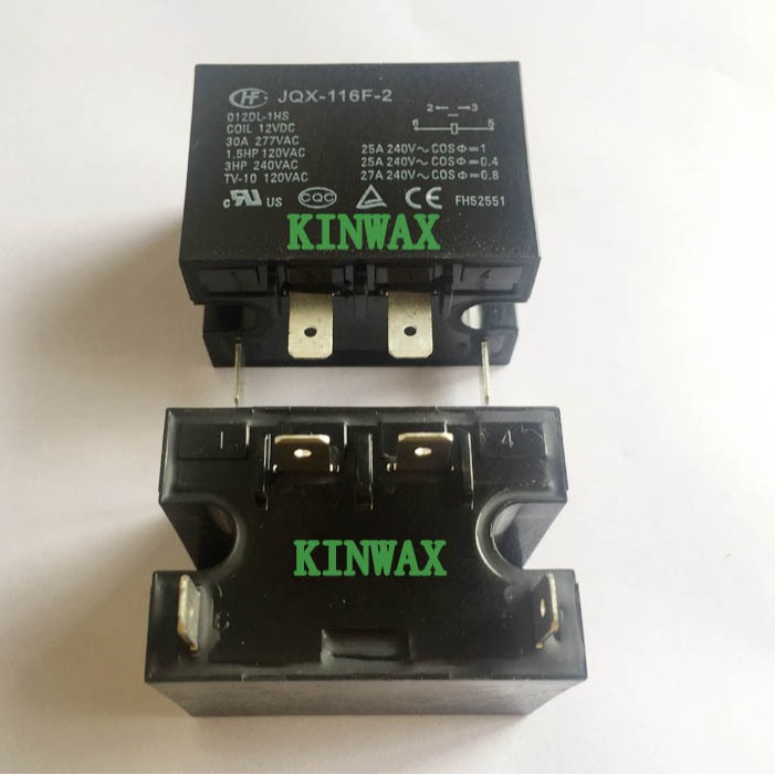 HF116F-2/012DP-2HFW 两组常开25A法兰安装继电器