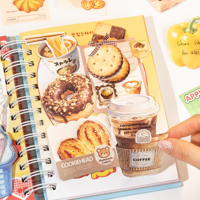 DIY Fun 3D Pop-Up Material Pack: What to Eat Today? Creative Vintage Food Decoration for Journaling Background DIY Fun 3D Pop-Up Material Pack: What to Eat Today? Creative Vintage Food Decoration for Journaling Background