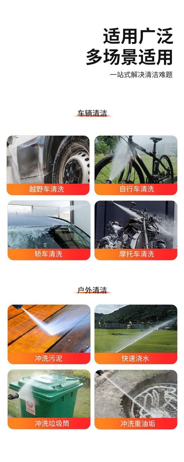 High-Power Car Washing Machine Portable High-Pressure Car Washing Machine Household 220V Fully Automatic Washing Machine Car Washing Machine Car Washing Pump