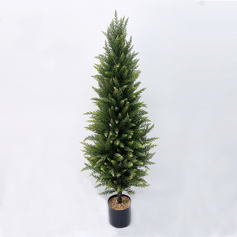 模擬松、杉、大型緑の植物、鉢植え、小さな香りのよい松、崖松、クリスマス植物の装飾、造園ツリーの装飾品|undefined