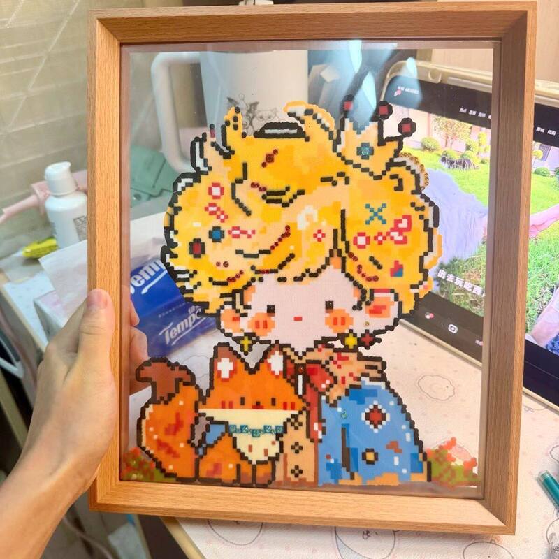 DIY creative display frame for handmade beaded pictures, empty picture frame for framing, tabletop display for beaded works, decorative gift frame DIY creative display frame for handmade beaded pictures, empty picture frame for framing, tabletop display for beaded works, decorative gift frame