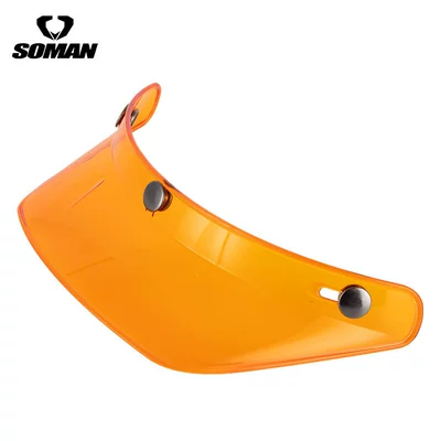 Soman Motorcycle Retro Helmet Dəbilqə (Kaska) aksesuarları - amber