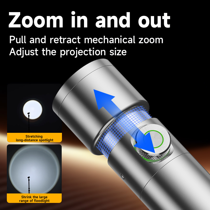 25 nueva antorcha de fotografía de atmósfera de cuatro colores lámpara de contraste inserción de lámpara de imán modelado haz de luz de luz de luz portátil