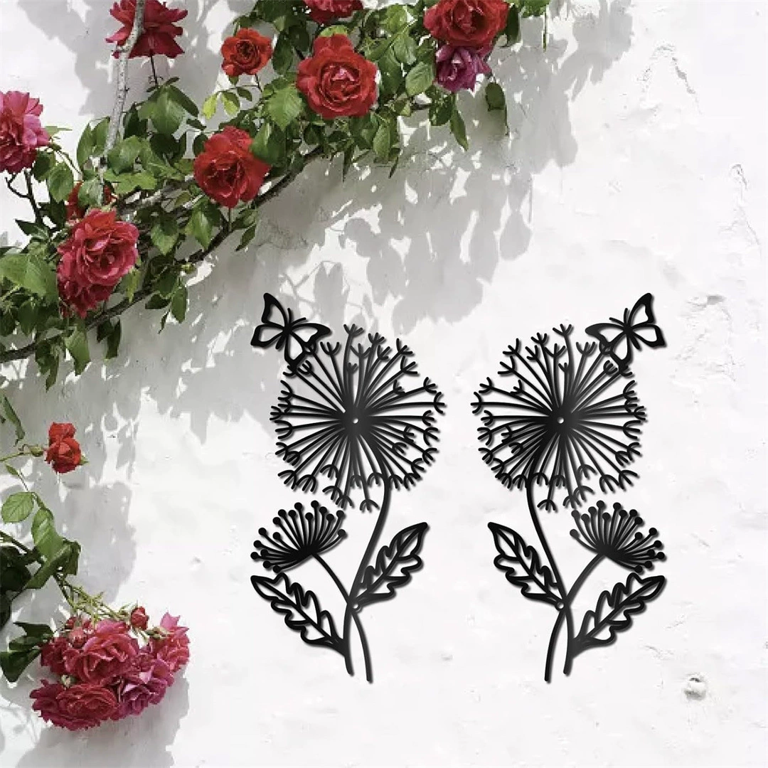 Набор для декора интерьера дома в стиле TK: металлические поделки в виде бабочек и цветов, подарок на день рождения или День матери
