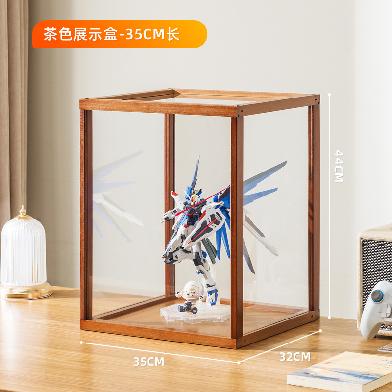 手作りディスプレイキャビネット模造ガラス透明防塵ディスプレイキャビネットレゴおもちゃアクリルディスプレイキャビネットスモークキャビネット化粧品|undefined