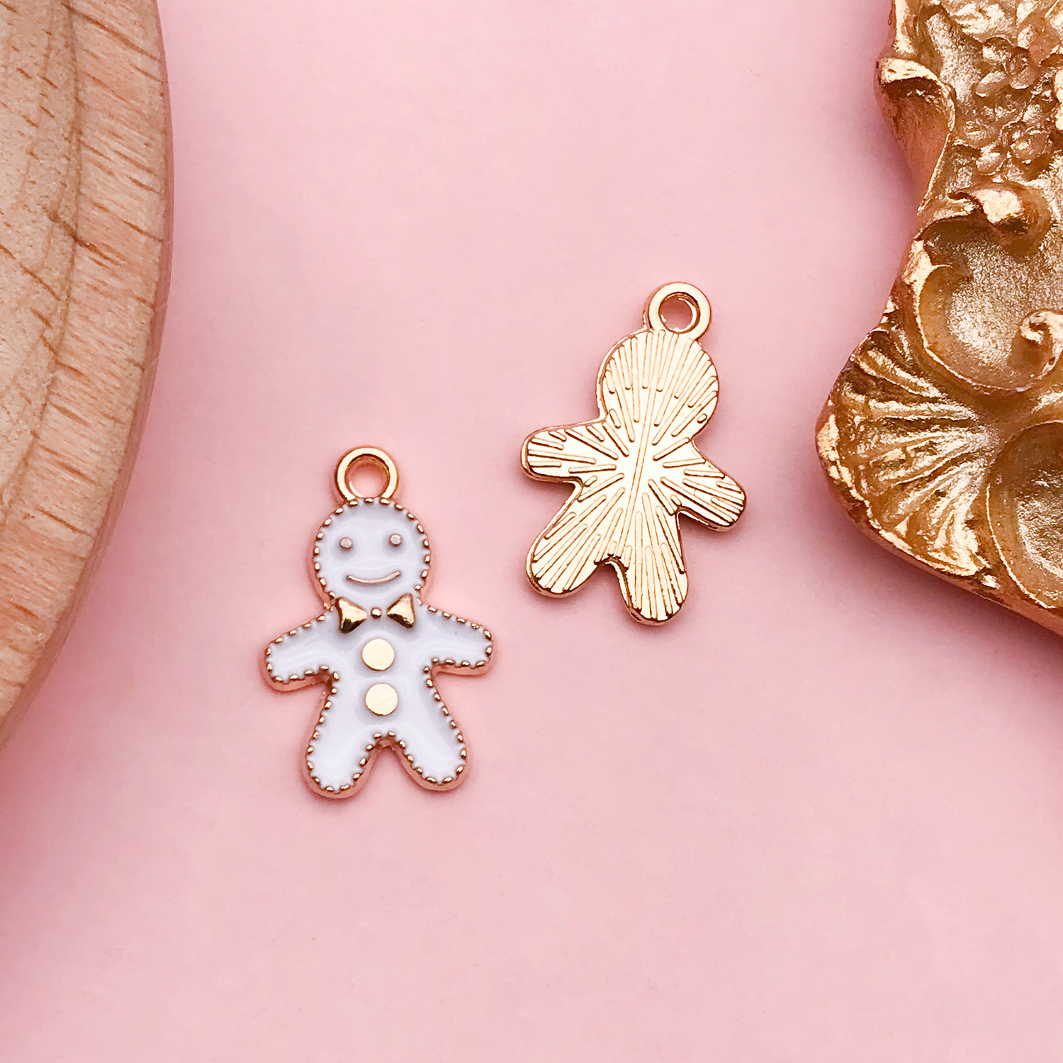 Colgante de vaca corona y nubes, accesorios DIY para llaveros y joyería