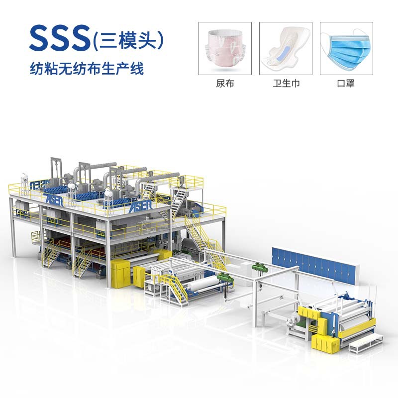 【快速交货】纺黏无纺布机械 纺粘无纺布机 熔喷无纺布机械