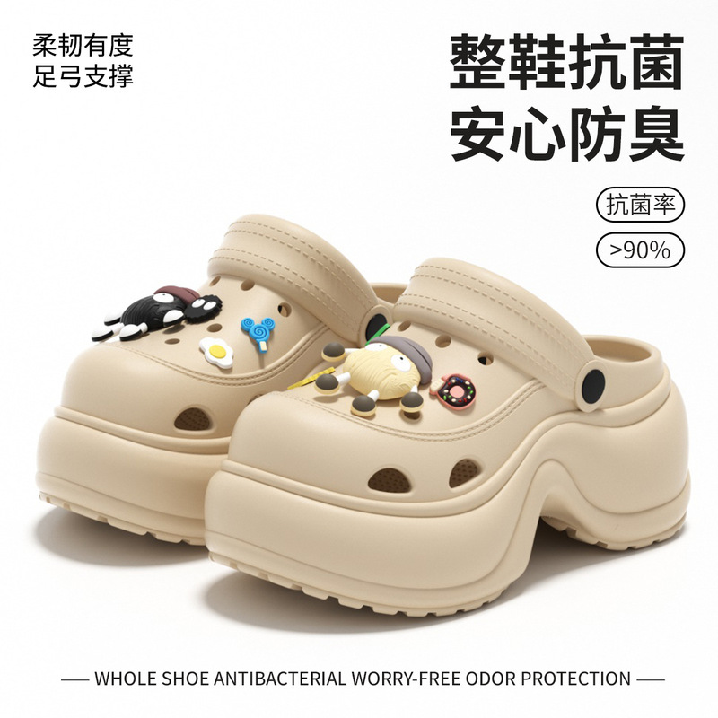 Arch Support Height-Increasing Perforated Shoes for Women, Size 26, Summer Outdoor Wear, Beach Eva Non-Slip Versatile Sandals for Women Arch Support Height-Increasing Perforated Shoes for Women, Size 26, Summer Outdoor Wear, Beach Eva Non-Slip Versatile Sandals for Women