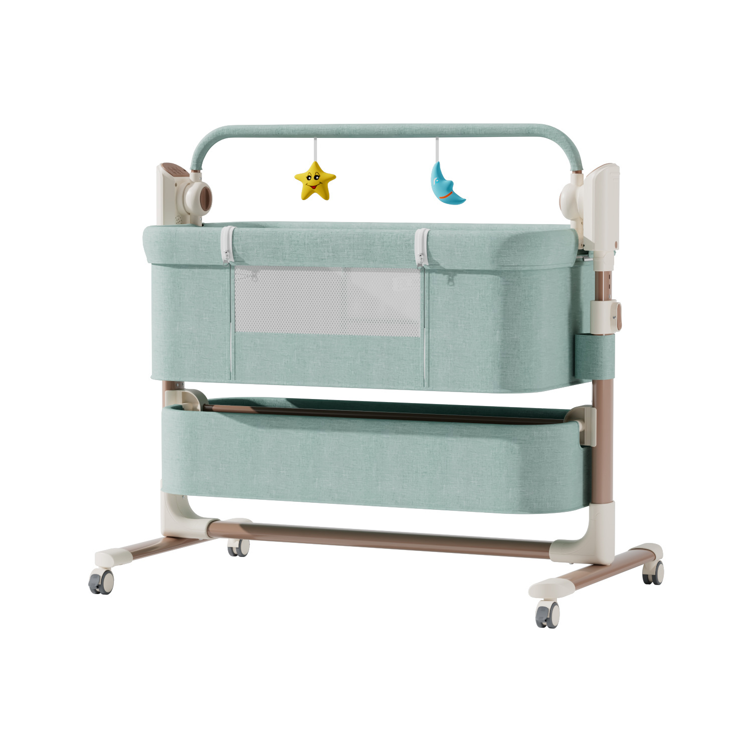 Cama para bebés, cuna eléctrica, cama grande, cuna para bebés, cama para niños, cama eléctrica móvil multifuncional image 6