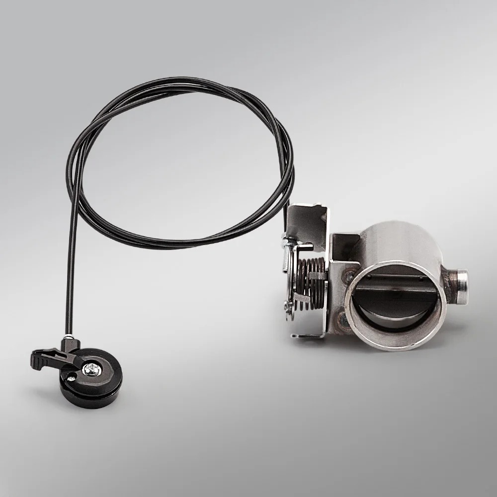 51/60mm Motorcycle Modified Exhaust Pipe Manual Mechanical Exhaust Valve Gear Switch Silencer Noise Reduction Valve