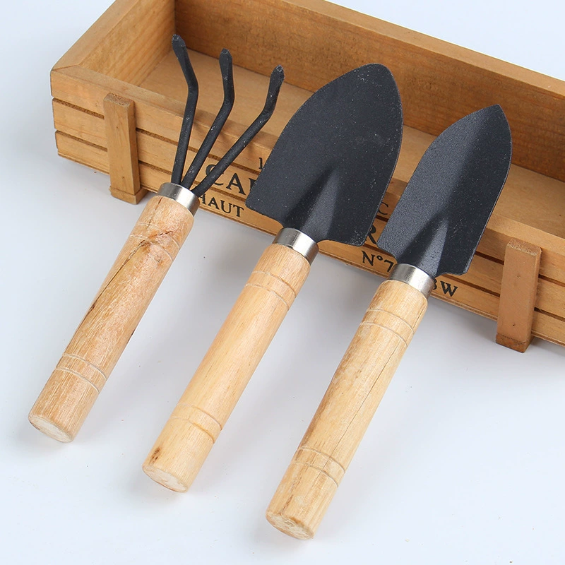 Садовая лопата Zhao Hang, набор из трех предметов, большая лопата для горшечных растений, садовая лопата для комнатных цветов, рыхление почвы, посадка цветов и овощей, небольшой инструмент.