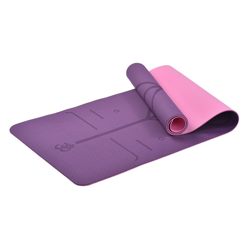 Tpe Yoga Mat, Professional Non-Slip, Thickened, Large Size, Men's Fitness Training Mat, Clearance Sale, Slight Imperfections, Random Colors