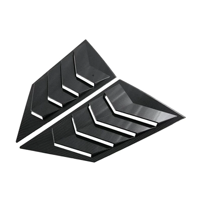 Other Car Modifications: rearview mirror cover, door handle bowl - carbon-fiber-pattern-rear-window-blinds