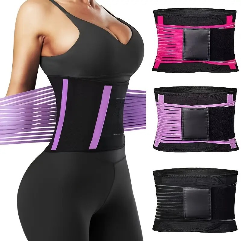 Women's Elastic Waist Trainer Corset Belt for Abdominal Control and Body Shaping