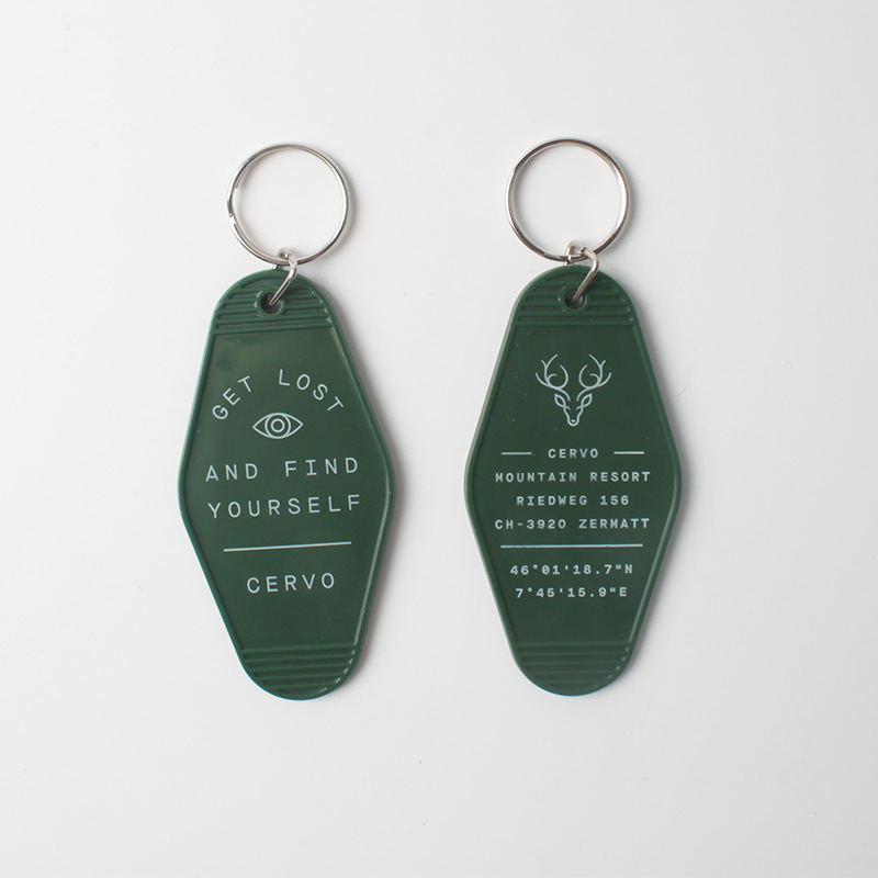 plastic luggage retro keychain for hotel for keys