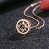 Universal necklace, accessory, photo engraved, pendant, European style, simple and elegant design