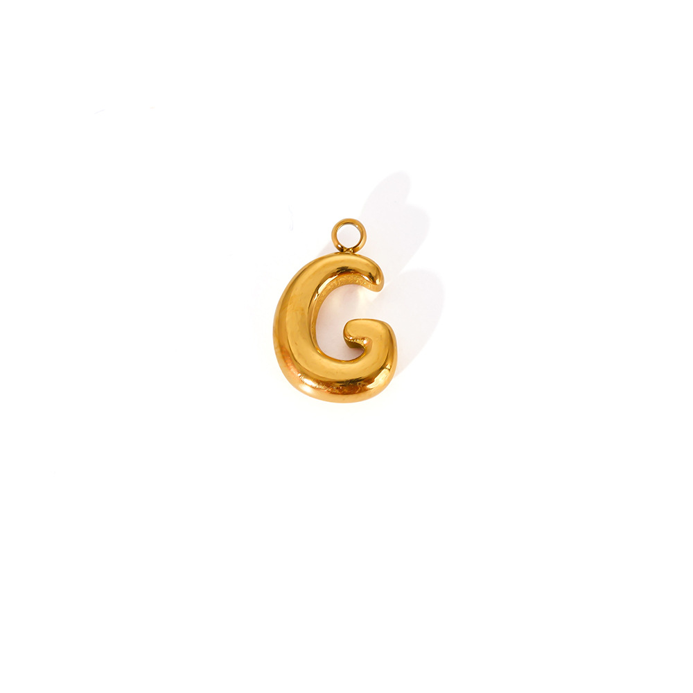 2g Weight Pendant Jewelry Making Type 12*8mm Jewelry Making Size DIY Jewelry Accessories Classification 1 Piece Quantity 304 Stainless Steel Material Letter Pattern All Seasons Season Polishing Design Vacation, Simple Style Style 1 Piece 12*8mm 304 Stainless Steel Letter Pendant 10