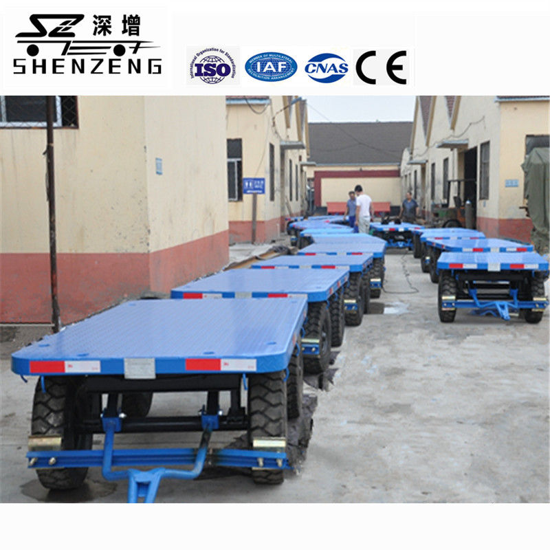 厂家销售 平板运输移动工具车 串联平板拖车 可带落刹平板拖车