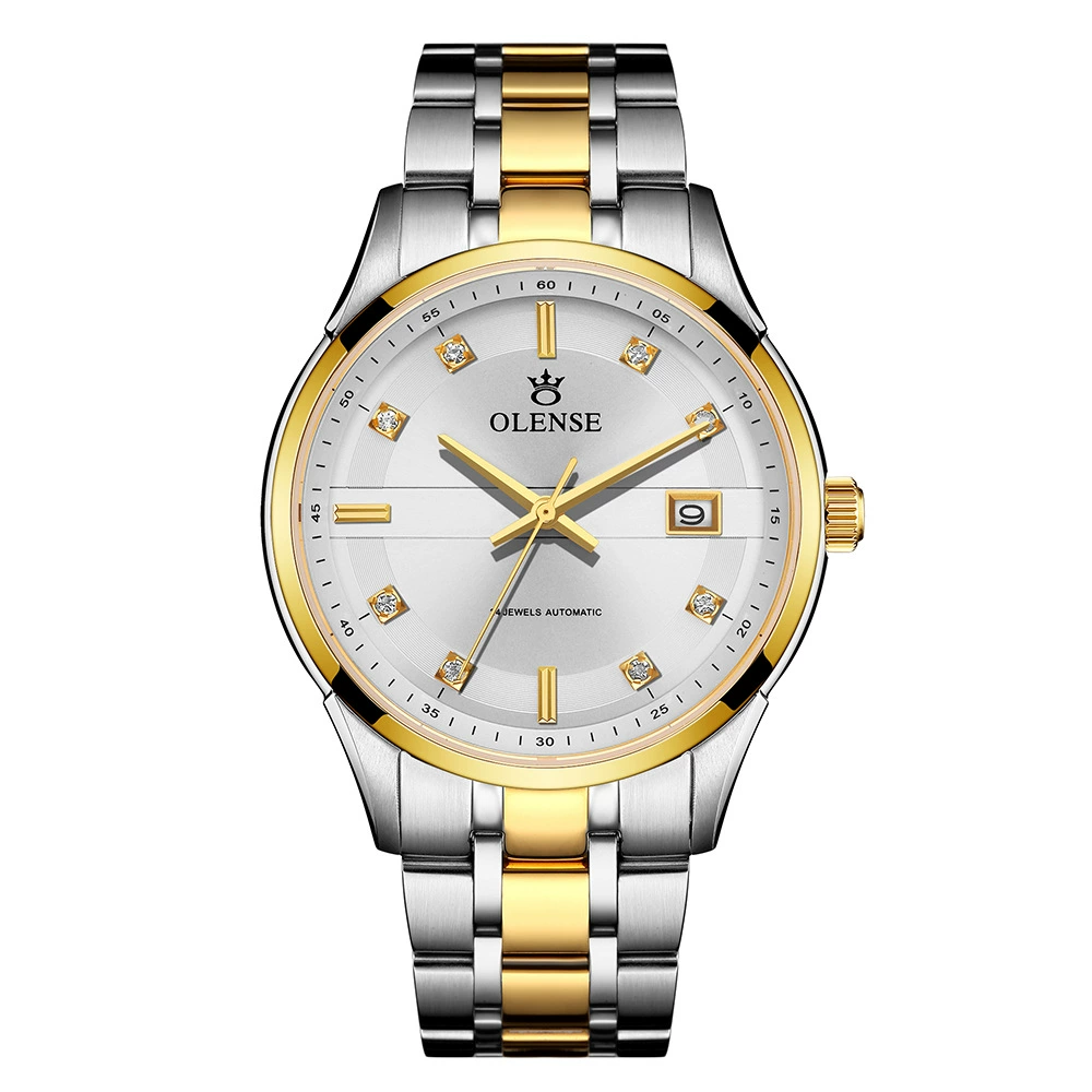 High-end mechanical waterproof men's watch stainless steel, steel belt, fully automatic