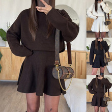 九色五码女式韩版运动套装气质针织TK秋冬季欧美女装新款两件套女