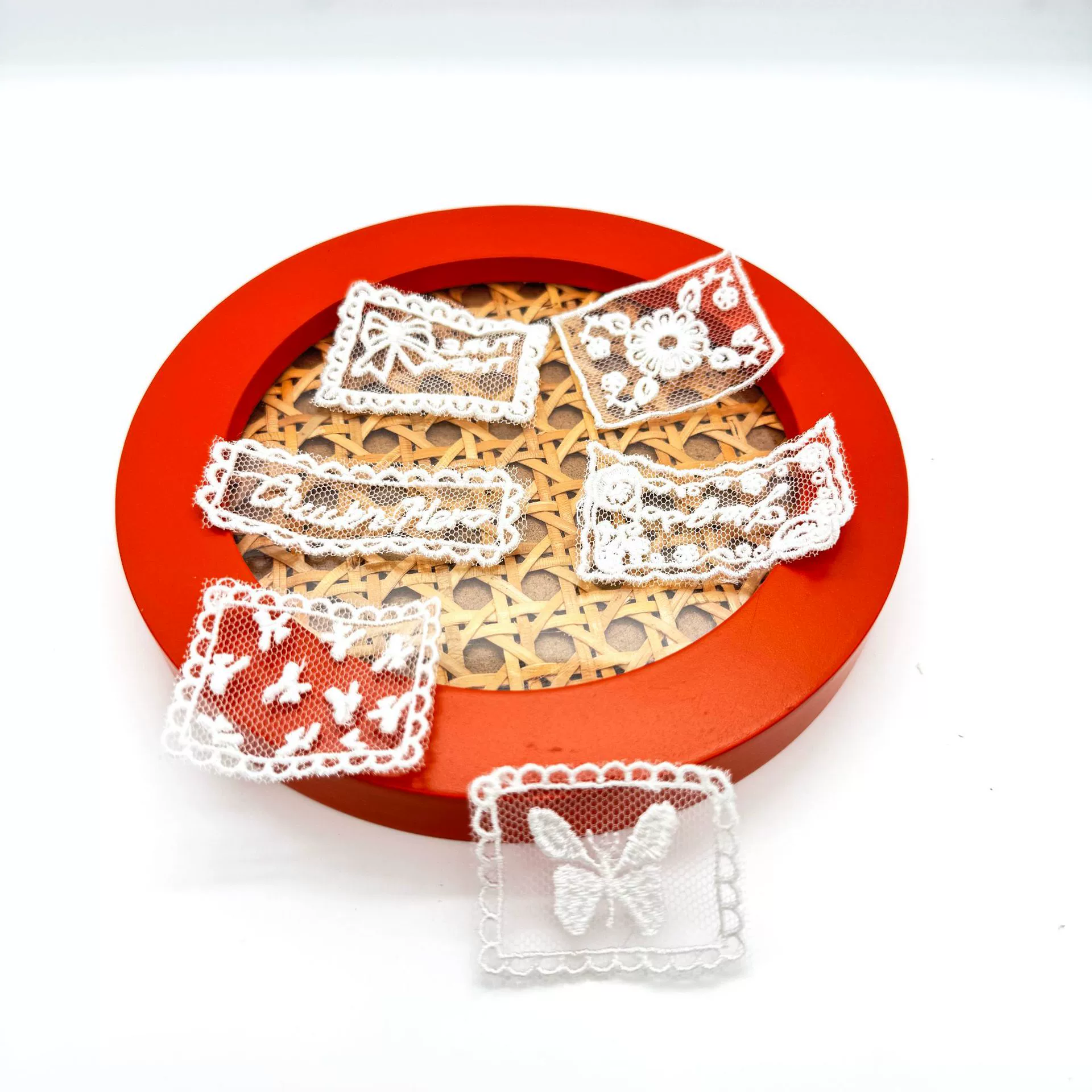 Сетчатый хлопчатобумажный вышиваный тканый наклейка клетчатый ромб карманный кружевной патч DIIY ручной вышивкой цветочный наклейка аксессуары для одежды