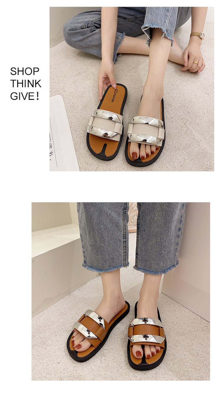 casual sequined flat sandals NSZSC58140