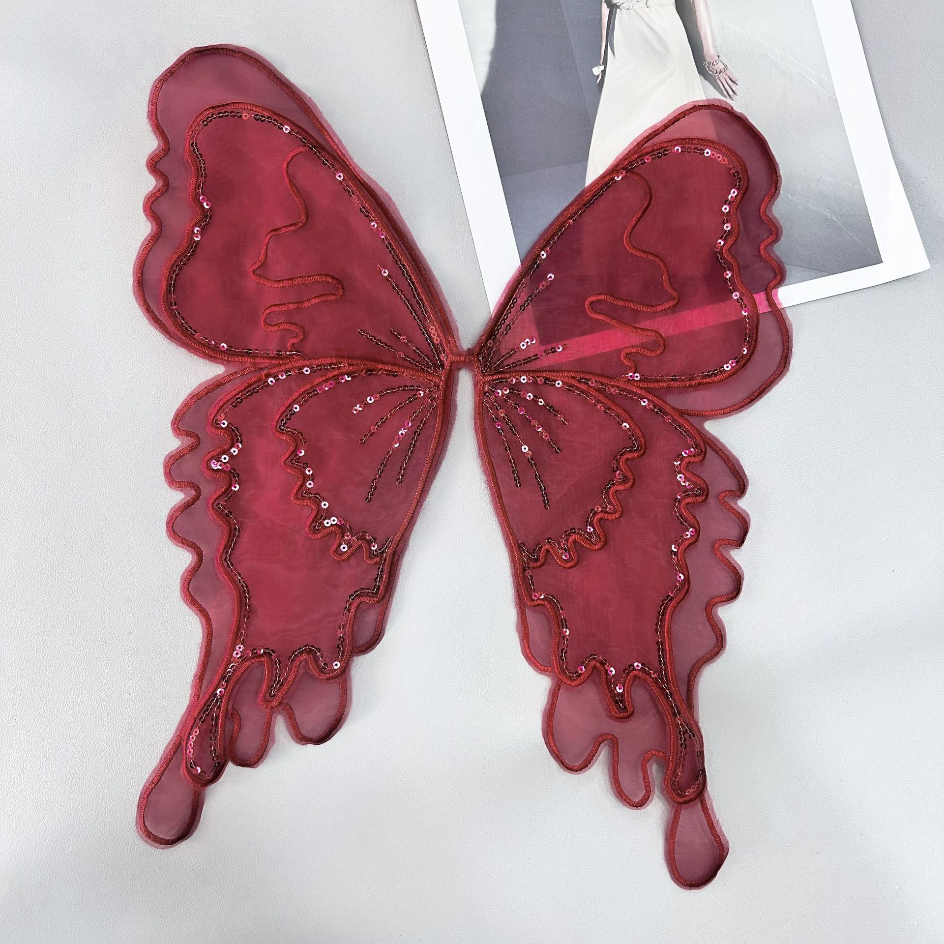 1 Pièce Élégant Papillon Polyester Patchs Autocollants Pour Vêtements display picture 5