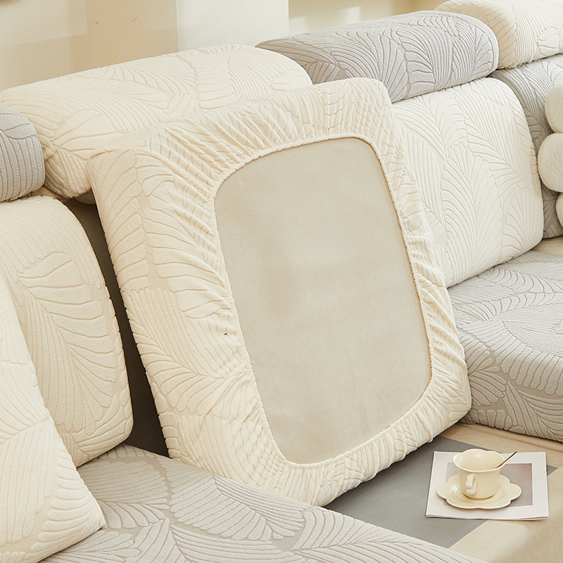 Sofa Cover Elastic Non-Slip All-Inclusive New Polar Fleece Winter Thickened Leather Sofa Cushion Cover Universal Sofa Cover