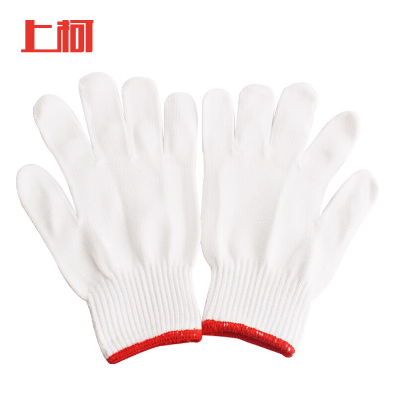 上柯 B2014 尼龙线手套 耐磨加厚劳保手套 500克尼龙12付装