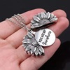 Necklace stainless steel, retro metal pendant hip-hop style, European style