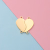 Accessory stainless steel heart-shaped, removable bracelet heart shaped, suitable for import, mirror effect