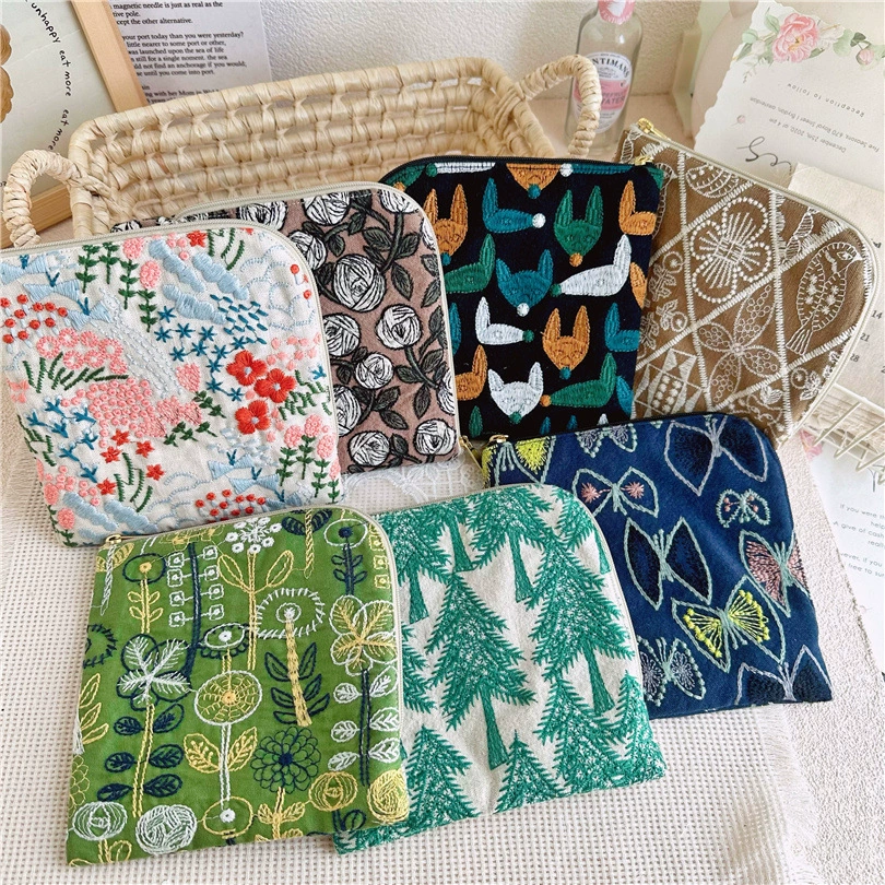 Shuchuan Ming хлопчатобумажная и льняная вышитая ткань ручной работы, хлопчатобумажная ткань, вышитая хлопчатобумажная ткань L-типа, небольшая квадратная сумка, ежедневная сумка для хранения