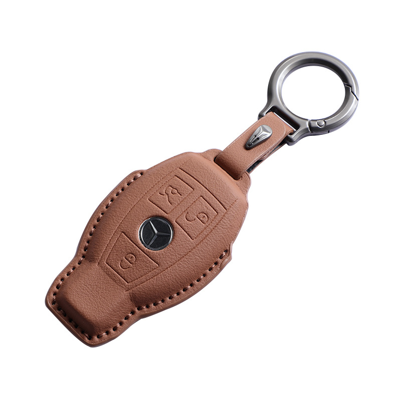 Original Car Color Mercedes-Benz Key Cover New 2024 Glc260L Gle C-Class E300L Car Key Shell Buckle