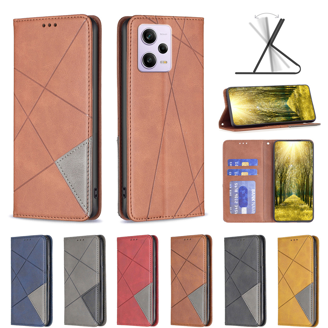 Spot Wholesale Suitable for Redmi Turbo 4 Pro 5g International Version Dark Magnetic Prismatic Leather Case Mobile Phone Case Protection