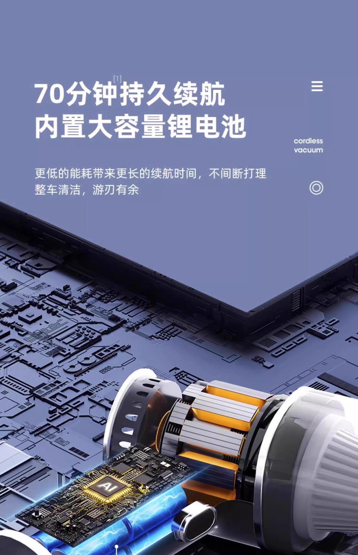 Handheld Vacuum Cleaner New Wireless Charging Car Home Small Multi-Functional Portable Car High-Power Dual-Purpose