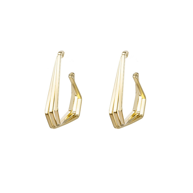 Vente En Gros Bijoux Boucles D&#39;oreilles Géométriques Brillantes Nihaojewelry display picture 3