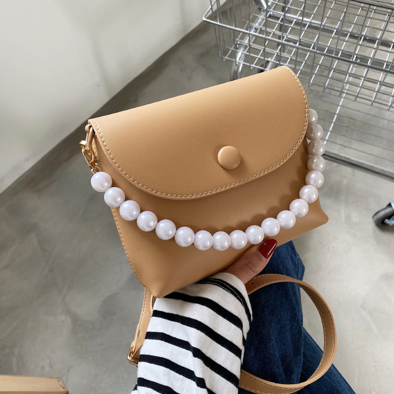 Fashion Pearl Chain Shoulder Messenger Portable Small Square Bag display picture 22