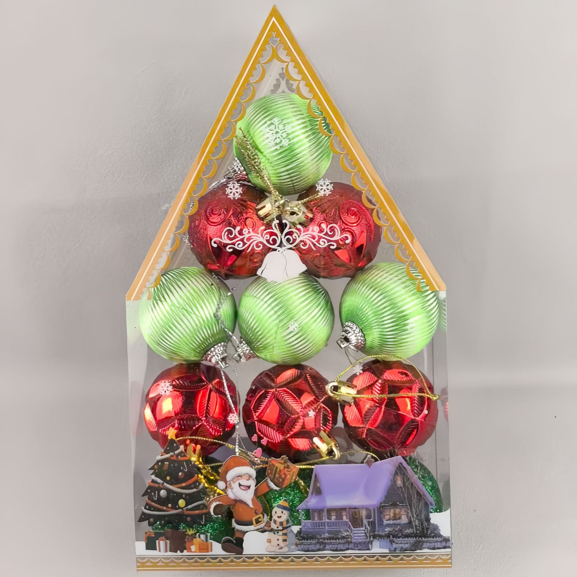 Nuevos adornos de Navidad transfronterizos colgantes de Navidad Bolas de Navidad Set Bolas de Navidad Colgantes de árbol de Navidad Caja de regalo Bolas de Navidad G image 18