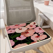 夏季冰丝印花坐垫家用汽车用来图定凉垫冰丝坐垫办公室幼儿园久坐