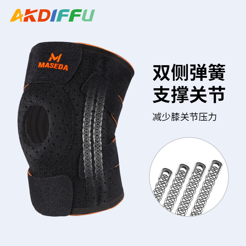 Rodilleras de menisco Lesión de la rótula Rodilleras Resortes de silicona Presión Hombres y mujeres Correr Fitness Deportes de las articulaciones Correr