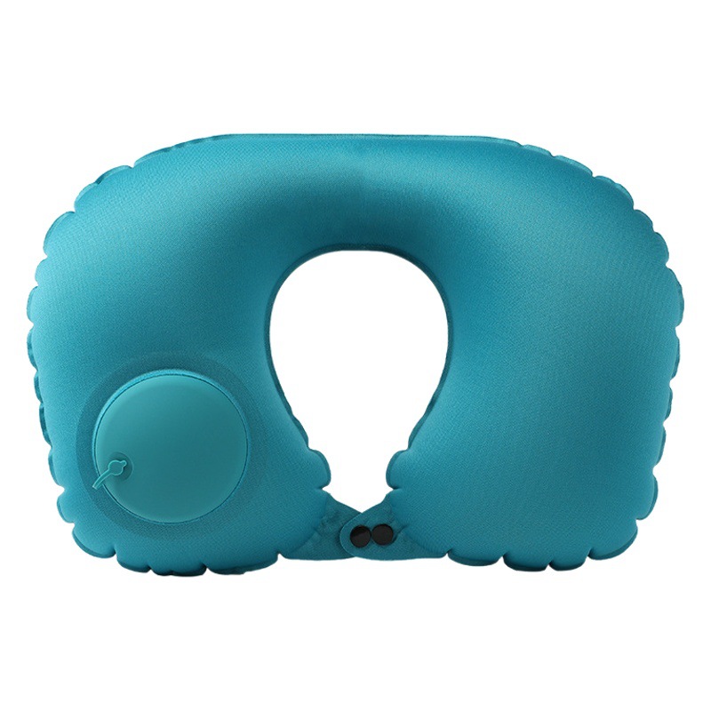 インフレータブルU字型枕、圧力式インフレータブル枕、アウトドア旅行用U字型ネックピロー、旅行用三宝、収納可能、メーカー卸売