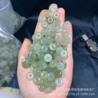 Hetian Jade Цинхай материал Малый размер пряжки мира материал тонкий и произвольный DIY Hetian Jade свободные бусины Нефрит ручной работы