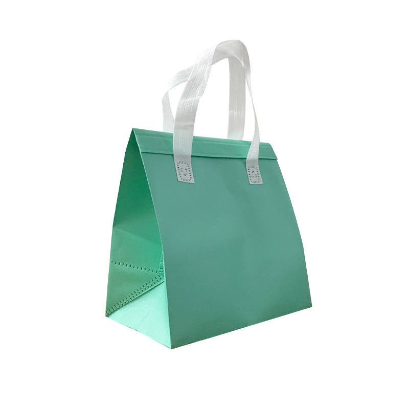 Para llevar bolsa de embalaje al por mayor catering papel de estaño bolso postre leche té bolsa de aislamiento logotipo personalizado barbacoa para llevar bolsa